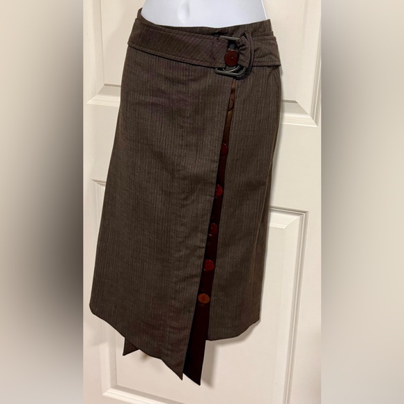 Jean Paul Gaultier Brown Asymmetrical Skirt